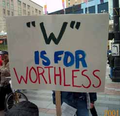 No "W"