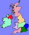 Map of Regions of the UK