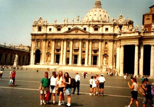 Us in Rome at St. Peter's Square