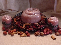 Large Cinnamon Bun and Cinnamon Bun Votives