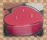 Heart Glass Candles