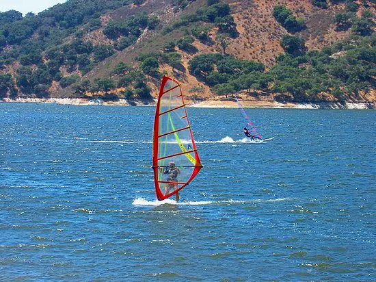 Wind Surfers at Lake Lopez CA