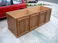 Oak plywood and MDF interior cabinet I designed for Boeing Co to house a display item already at job site