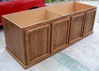Oak plywood and MDF interior cabinet