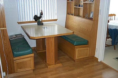 Sarah's custom Breakfast Nook