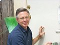 Me putting a new back door on an apartment