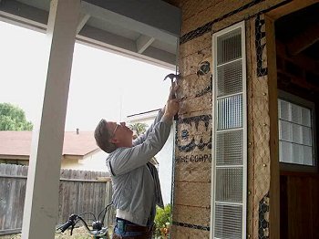 Porch addition, private customer