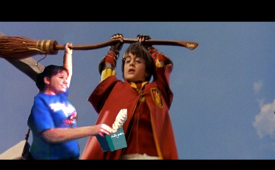 Krystle: HARRY!  CAN I HAVE YOUR AUTOGRAPH?!     Harry: NOT NOW!