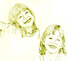 Twins, drawing by Charles Dyer