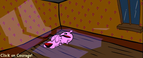 Cute little Courage sleeping on the floor.  Boy does he snore.