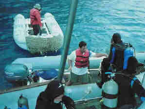 Entering the panga was easier with assitance