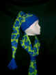 Blue Green Floral