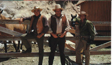 Pa with his sons Hoss and Little Joe