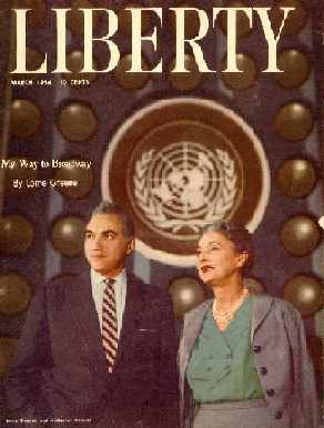 Lorne on cover Liberty Magazine, March 1953