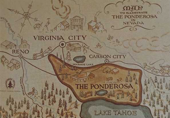 Map of the Ponderosa
