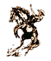 &copy;1997 (LL) Cowboy on bucking cayuse