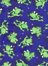 Blue with Frogs
