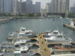 A view of the docks from the Chicago Police boat house which re-opened in 2005.