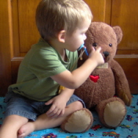 CPR Teddy's Eyes