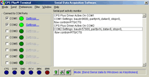 Sreenshot CPS Plus serial data acquisition software