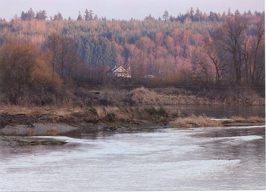Looking east to to the site