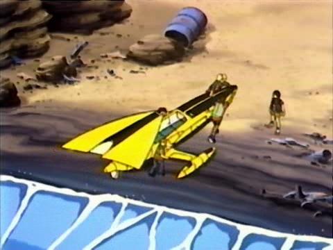 And here's the little boat that we never ever see again, not even in this same episode. It just kind of disappears into limbo or something.