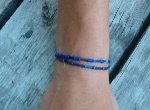 Blue stretch bracelet