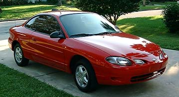 My girlfriend's car...1998 Escort ZX2.