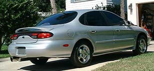 Shaved rear embalems SHO chrome 16" wheels
