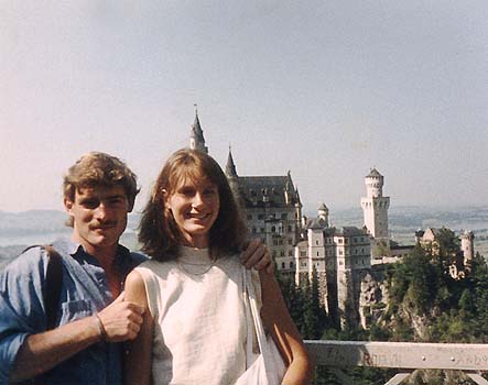 Craig and Kimberly In front of a castle