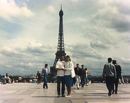 Craig and Kimberly In front of the Eiffel Tower