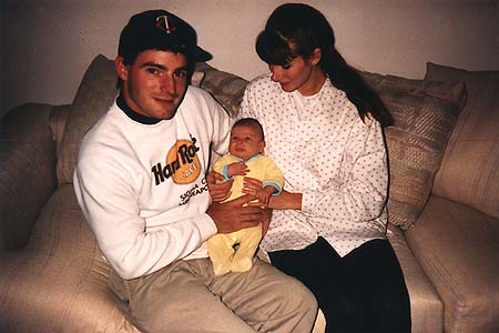 1990 - Craig, newborn Maxwell, and Kimberly