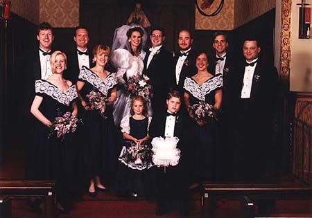 May 1991 - The Wedding Party, Craig and Kimberly's wedding