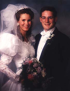 May 1991 - Craig and Kimberly's wedding portrait