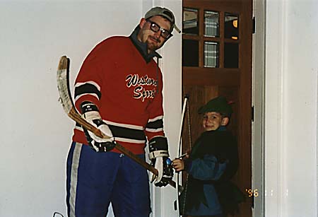 November 1996 - Craig(hocky player) and Maxwell(robinhood) going trick-or-treating