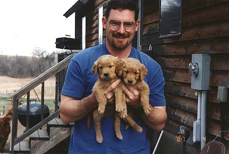 April 1997 - Craig with puppy