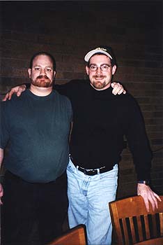 December 1999 - Logan and Craig at Christmas dinner