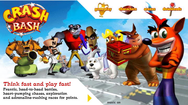 Crash Bash official site