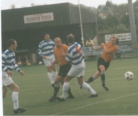 31.8.02: FA Cup - Ricky Bennett's shot in the first minute at Oxford City was saved by Benbow. 