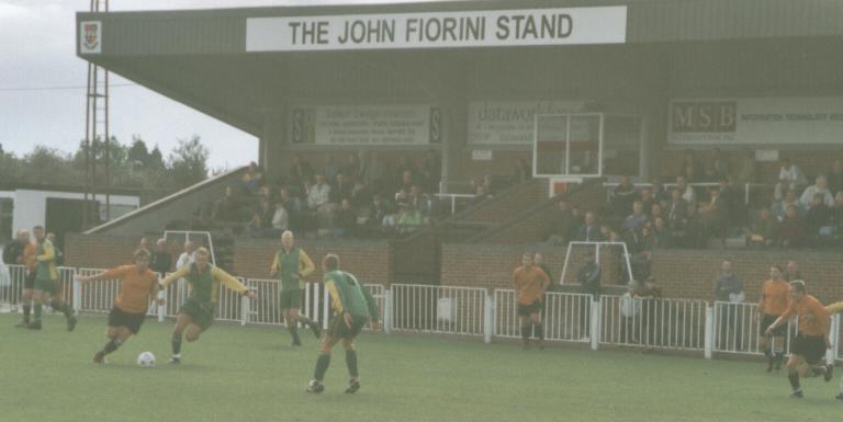 "The John Fiorini Stand" : Cray v Godalming & Guildford, FA Vase 22.9.02.