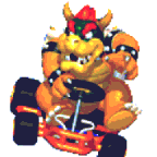Mario-Bowser, Click for Mario Kart 64