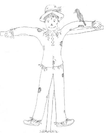 One of my friend's scarecrow drawings