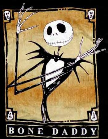 Bone Daddy, a t-shirt of Jack Skellington.