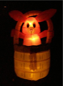 The bunny inflatable has been in all 4 easter display to date!