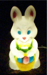 The bunny blowmold has been in all 4 easter display to date!