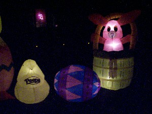 The egg inflatable and the peep inflatable are New for 2006!
