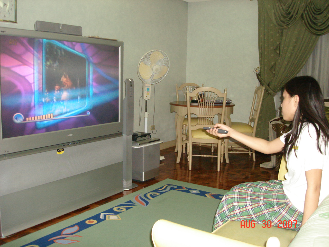 Janelle looking for something to watch