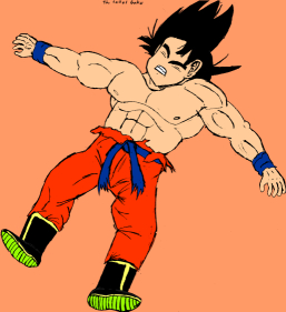 The first peice I did when i got my comp, a pic of a wounded Goku