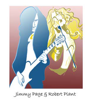 Jimmy Page and Robert Plant