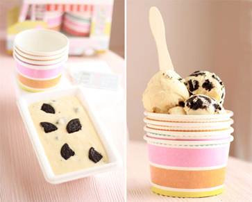 Descripci�n: Helado de vainilla y Oreo